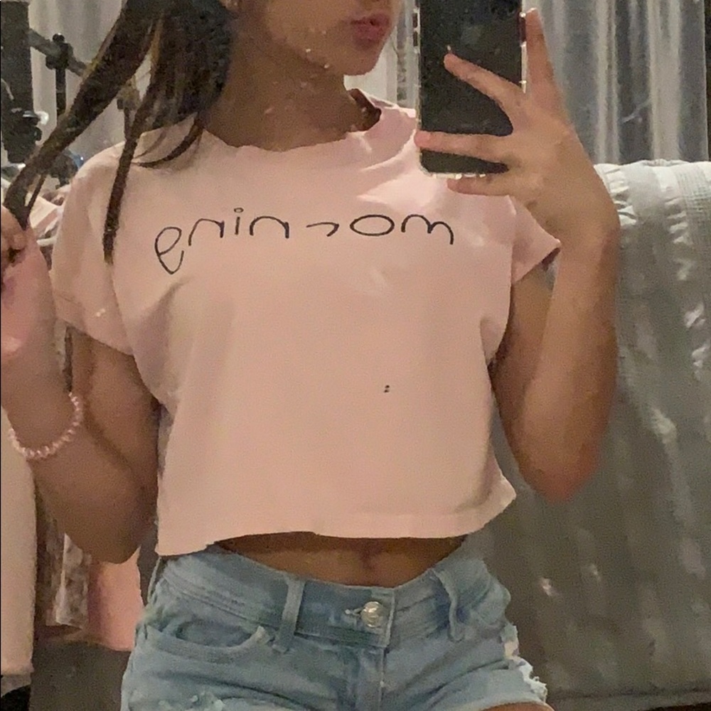 Pink crop top